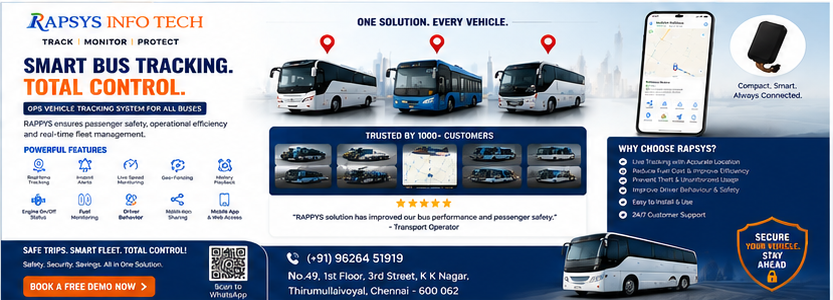 Ashok Leyland Falcon GPS Tracking: High-Capacity Fleet Management Bus & Safety-Optimized Remote Engine Lock
